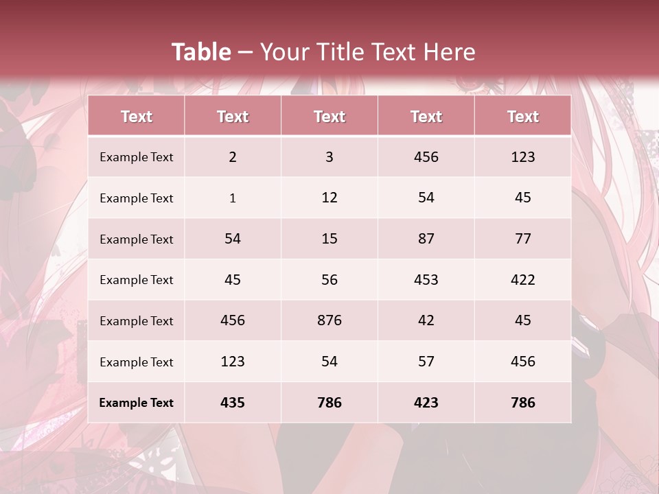 A Woman With Pink Hair Is Talking On A Cell Phone PowerPoint Template
