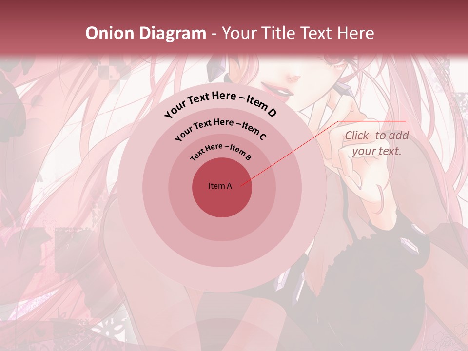 A Woman With Pink Hair Is Talking On A Cell Phone PowerPoint Template