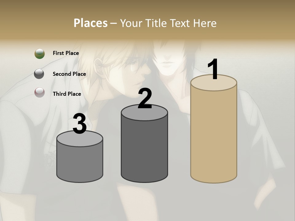 A Couple Of People Sitting Next To Each Other PowerPoint Template