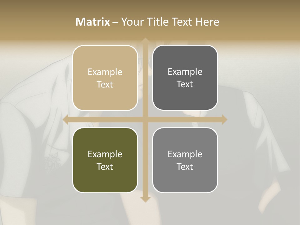 A Couple Of People Sitting Next To Each Other PowerPoint Template