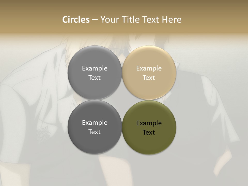 A Couple Of People Sitting Next To Each Other PowerPoint Template