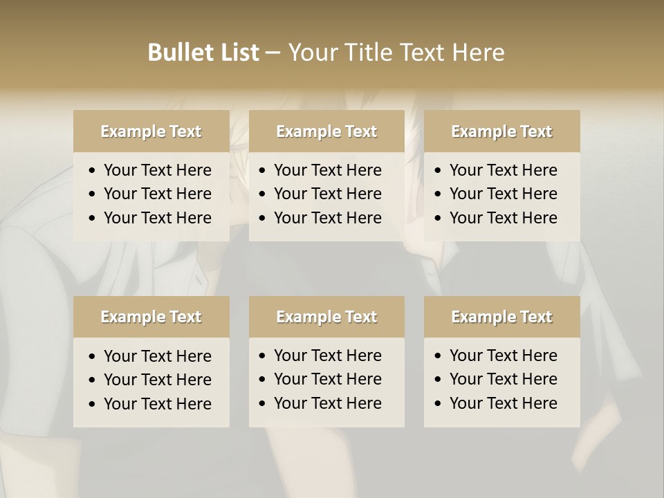 A Couple Of People Sitting Next To Each Other PowerPoint Template