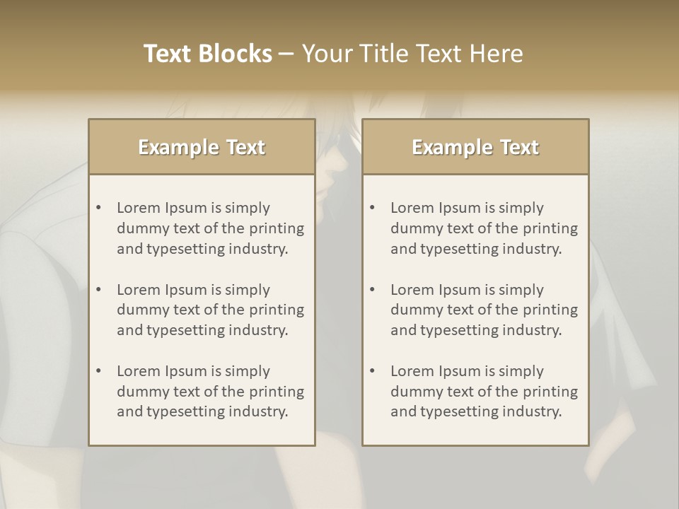 A Couple Of People Sitting Next To Each Other PowerPoint Template