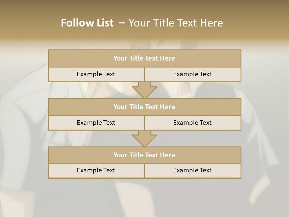 A Couple Of People Sitting Next To Each Other PowerPoint Template