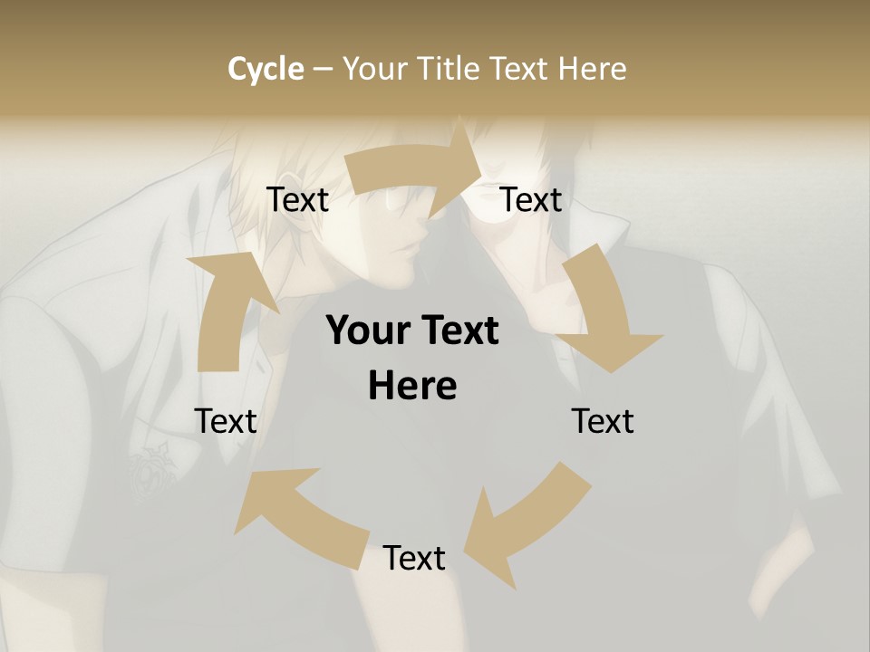 A Couple Of People Sitting Next To Each Other PowerPoint Template