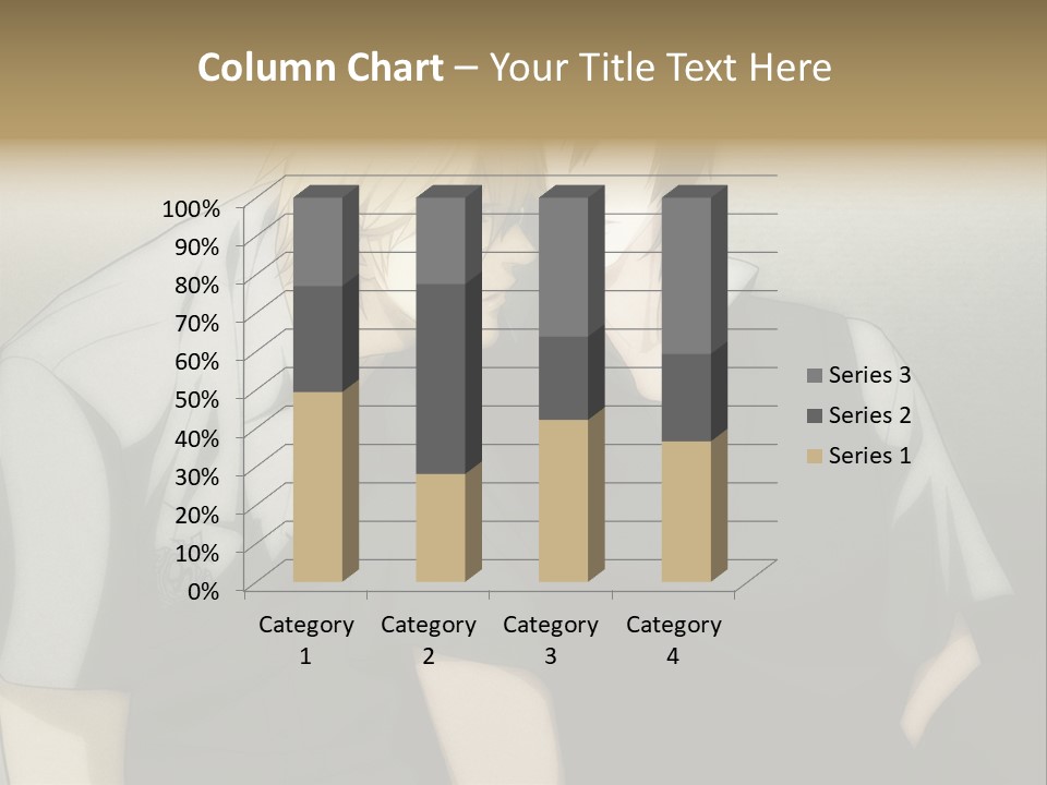 A Couple Of People Sitting Next To Each Other PowerPoint Template