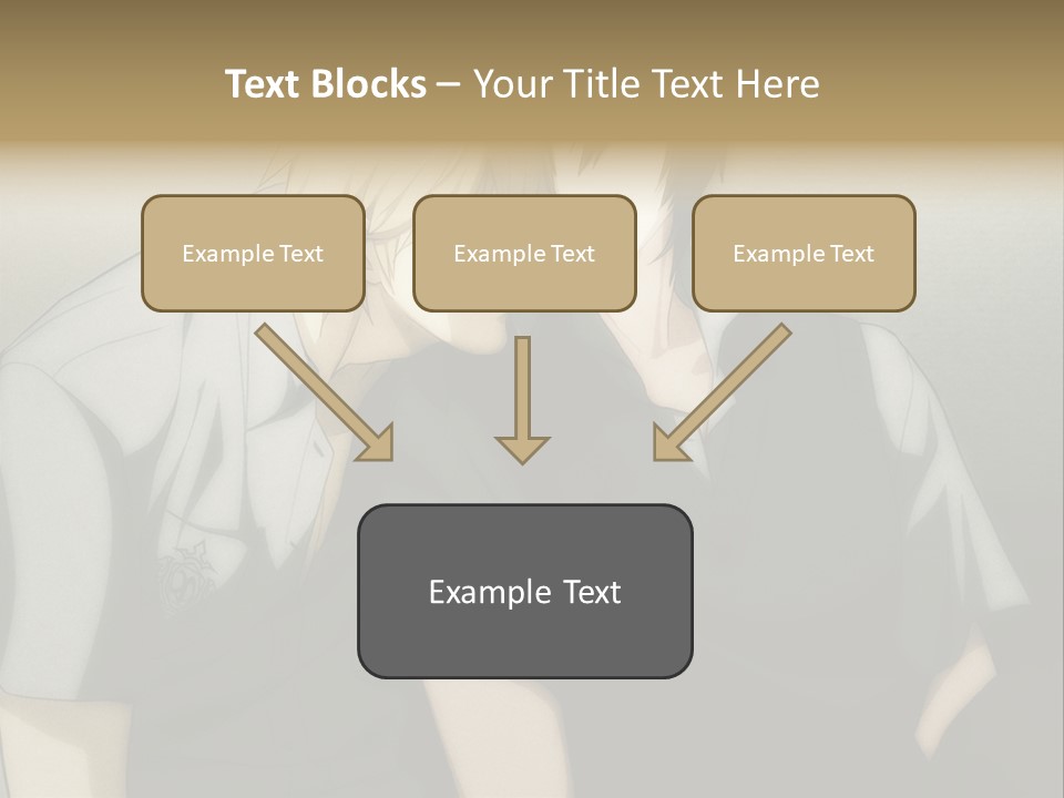 A Couple Of People Sitting Next To Each Other PowerPoint Template