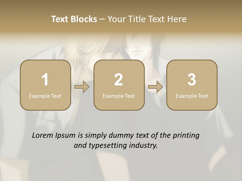 A Couple Of People Sitting Next To Each Other PowerPoint Template