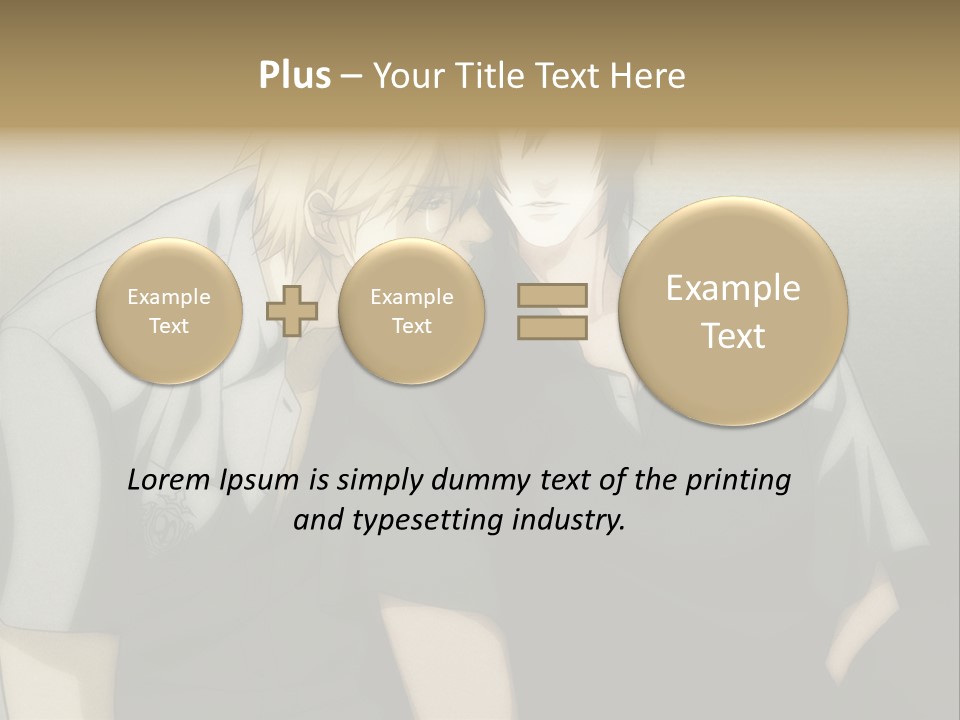 A Couple Of People Sitting Next To Each Other PowerPoint Template