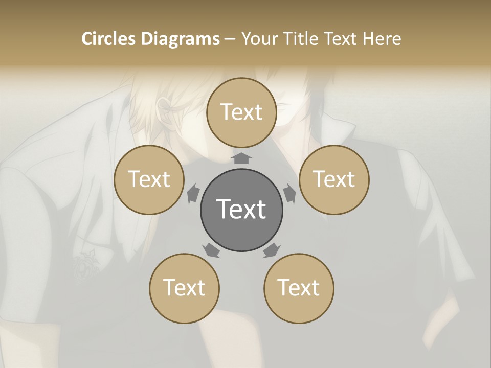 A Couple Of People Sitting Next To Each Other PowerPoint Template