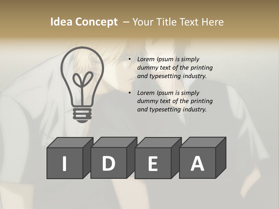 A Couple Of People Sitting Next To Each Other PowerPoint Template