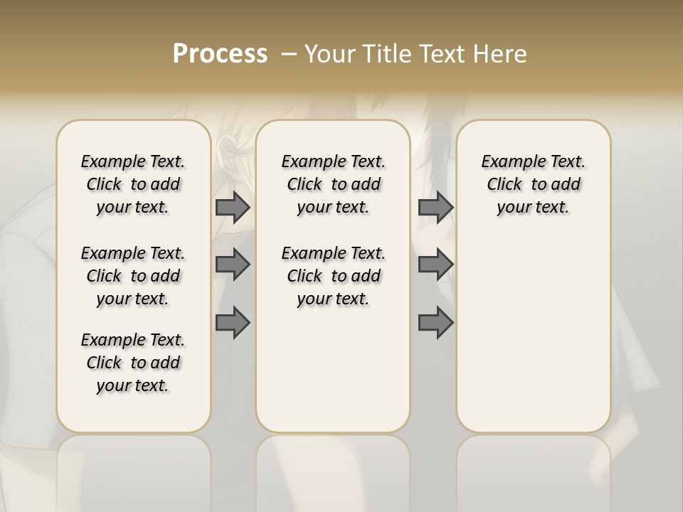 A Couple Of People Sitting Next To Each Other PowerPoint Template