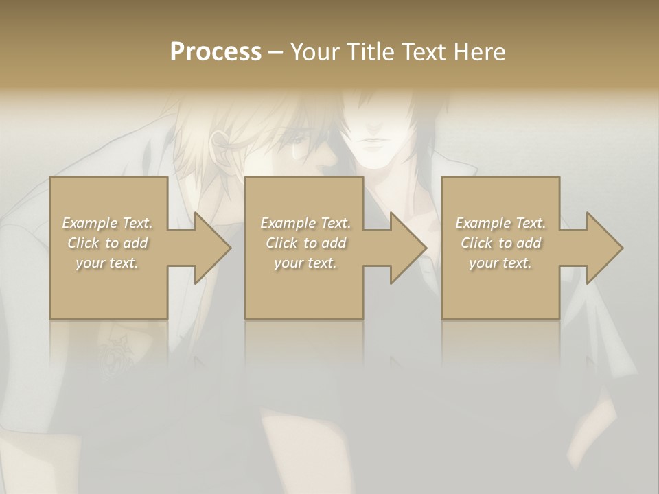A Couple Of People Sitting Next To Each Other PowerPoint Template