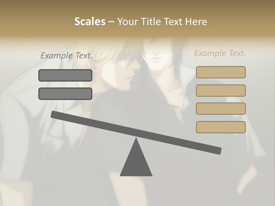 A Couple Of People Sitting Next To Each Other PowerPoint Template
