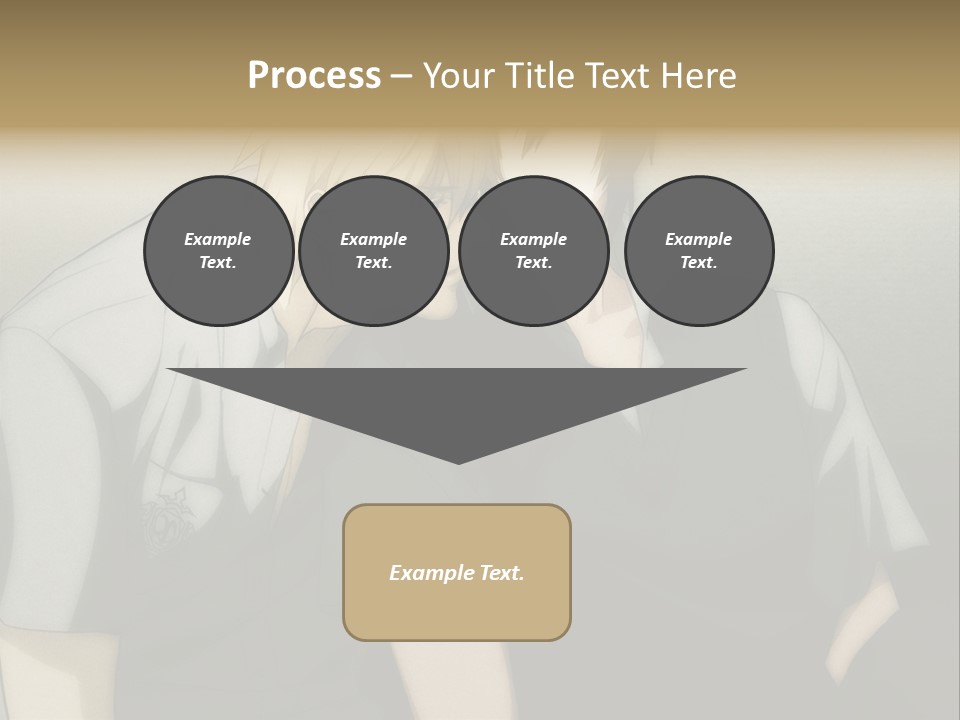 A Couple Of People Sitting Next To Each Other PowerPoint Template
