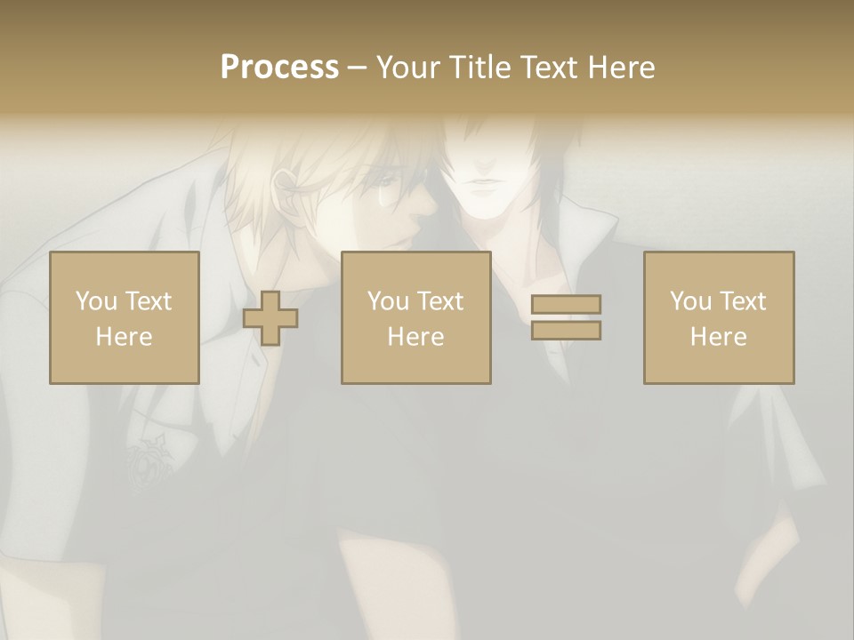 A Couple Of People Sitting Next To Each Other PowerPoint Template
