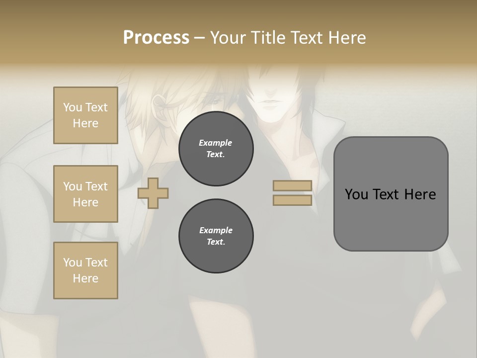 A Couple Of People Sitting Next To Each Other PowerPoint Template
