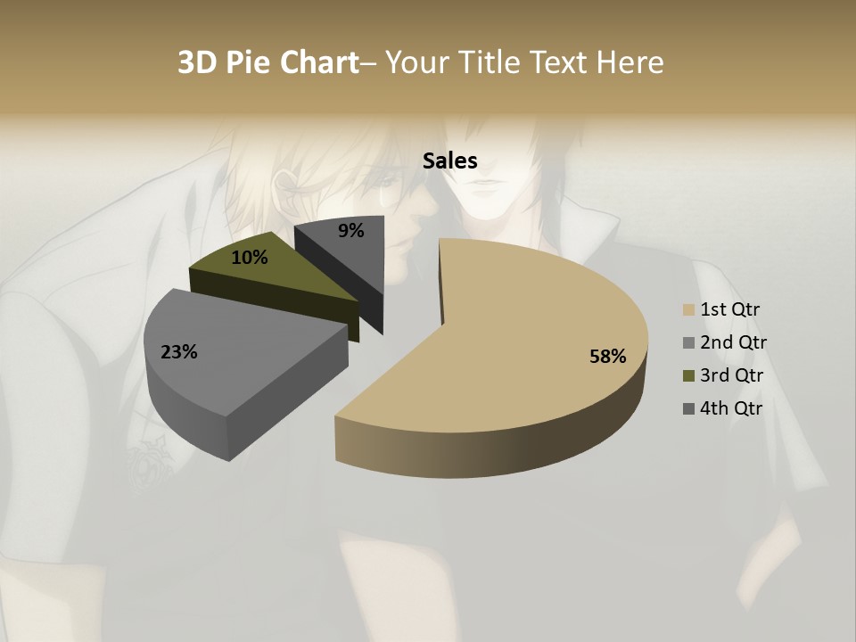 A Couple Of People Sitting Next To Each Other PowerPoint Template