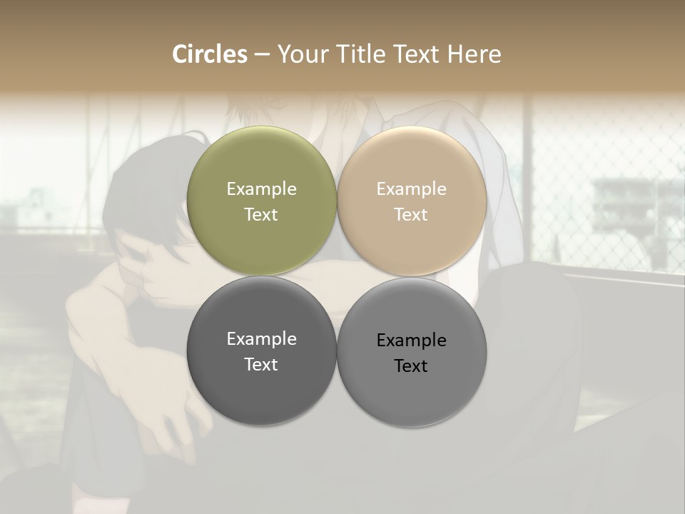 A Couple Of People That Are Hugging Each Other PowerPoint Template