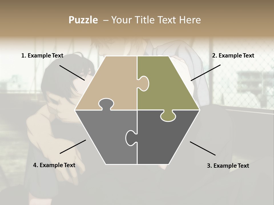 A Couple Of People That Are Hugging Each Other PowerPoint Template