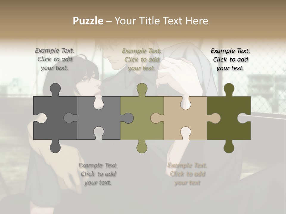 A Couple Of People That Are Hugging Each Other PowerPoint Template