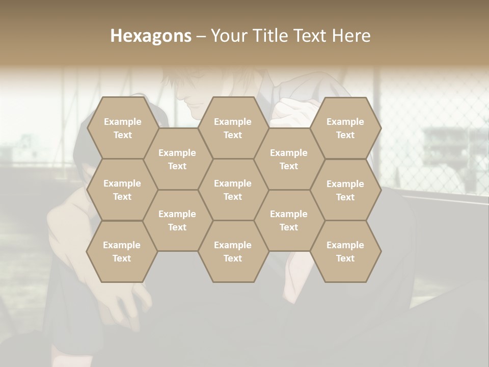 A Couple Of People That Are Hugging Each Other PowerPoint Template