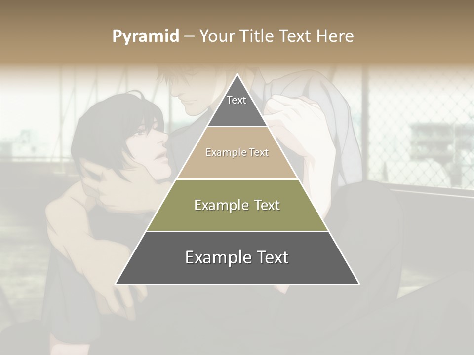 A Couple Of People That Are Hugging Each Other PowerPoint Template