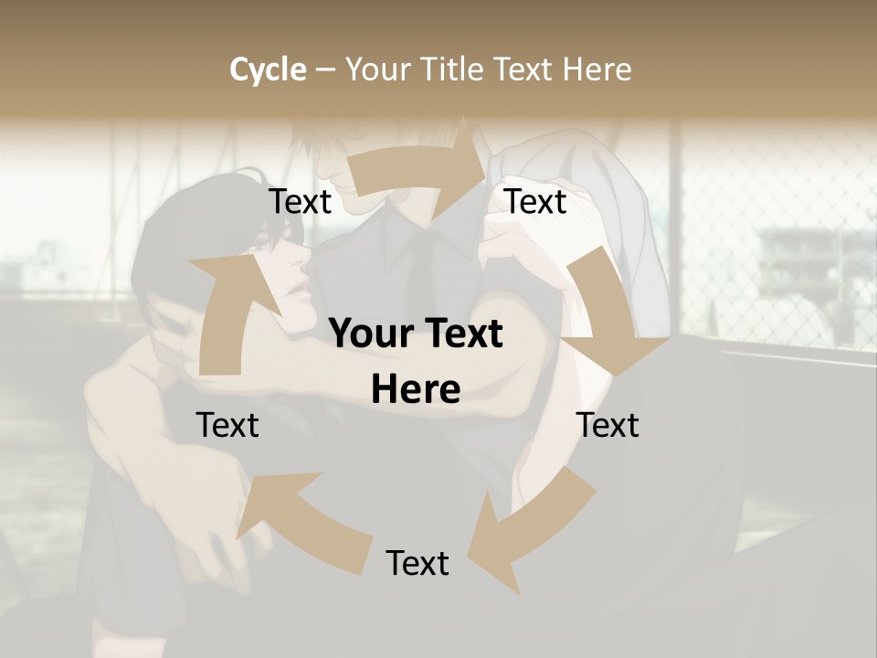 A Couple Of People That Are Hugging Each Other PowerPoint Template