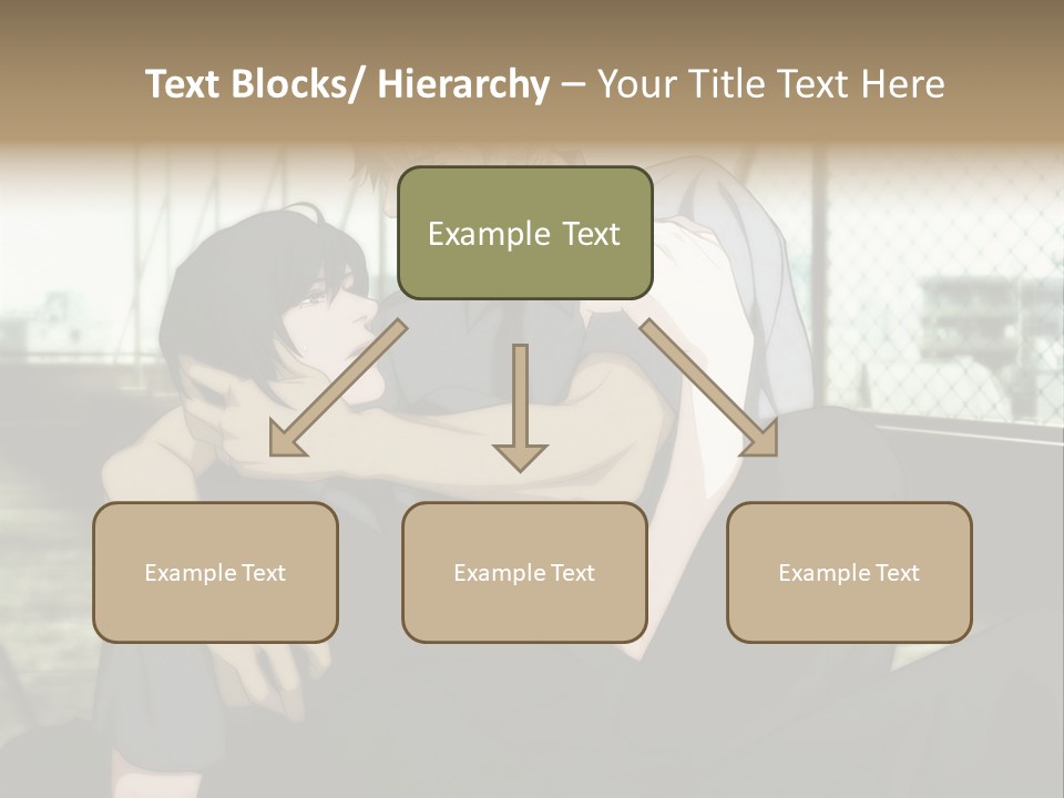 A Couple Of People That Are Hugging Each Other PowerPoint Template