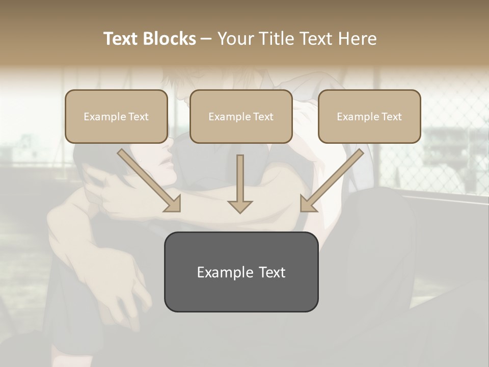 A Couple Of People That Are Hugging Each Other PowerPoint Template