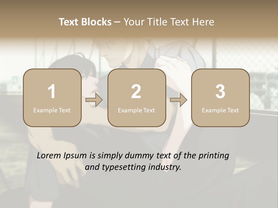 A Couple Of People That Are Hugging Each Other PowerPoint Template