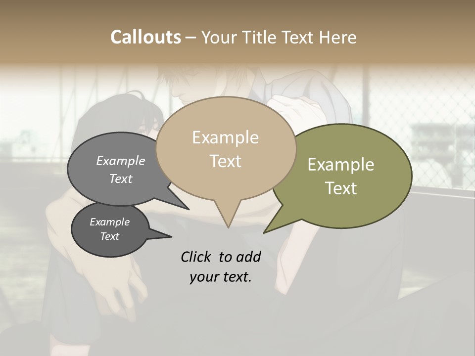 A Couple Of People That Are Hugging Each Other PowerPoint Template
