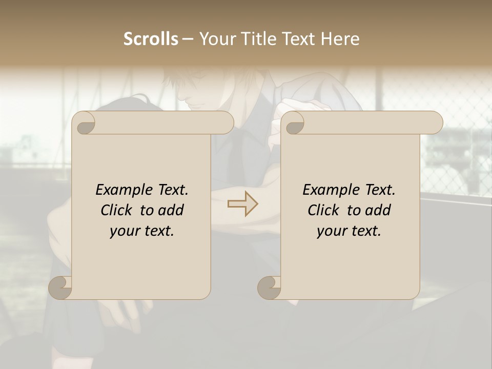 A Couple Of People That Are Hugging Each Other PowerPoint Template