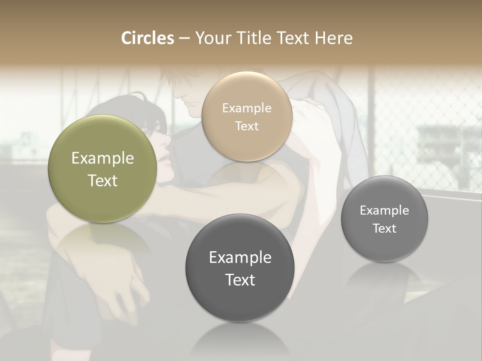 A Couple Of People That Are Hugging Each Other PowerPoint Template