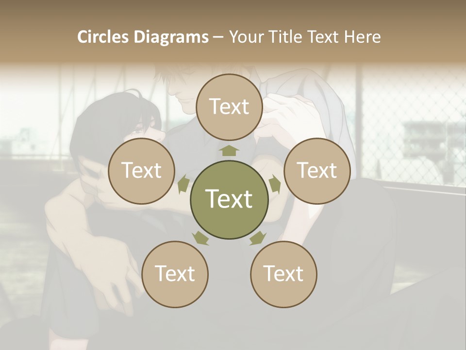 A Couple Of People That Are Hugging Each Other PowerPoint Template