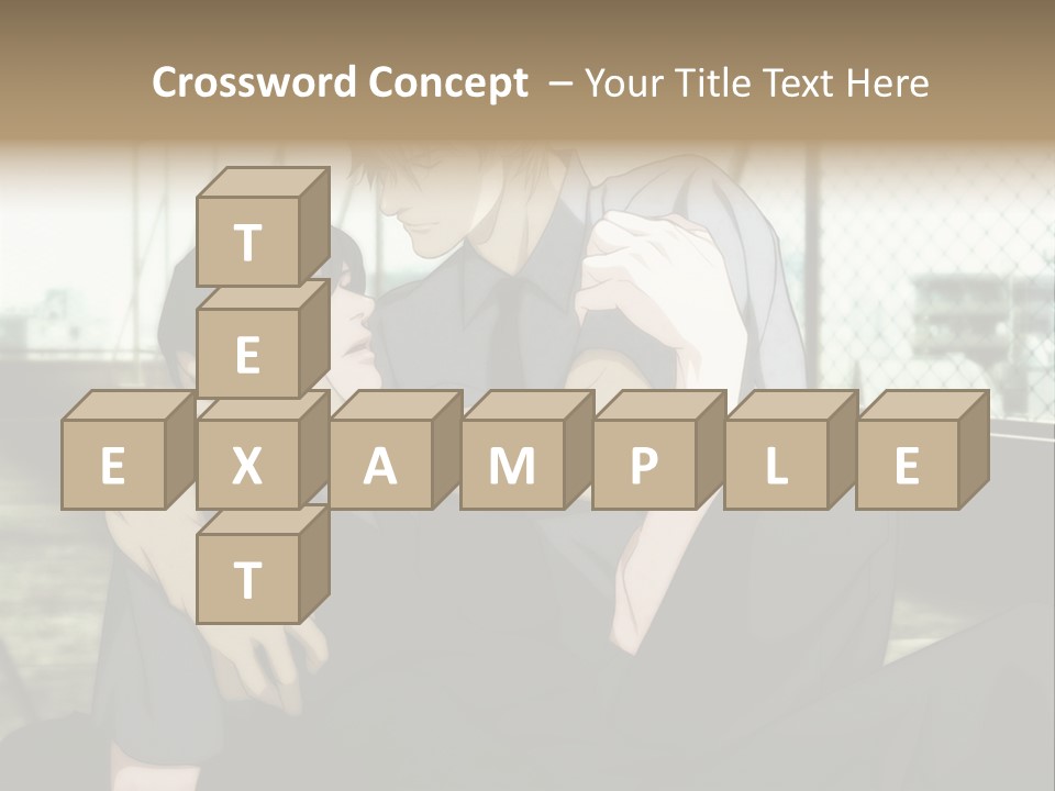 A Couple Of People That Are Hugging Each Other PowerPoint Template