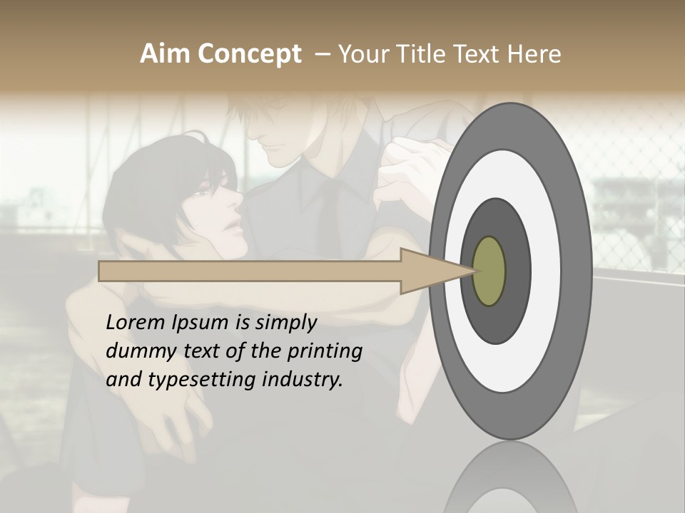 A Couple Of People That Are Hugging Each Other PowerPoint Template