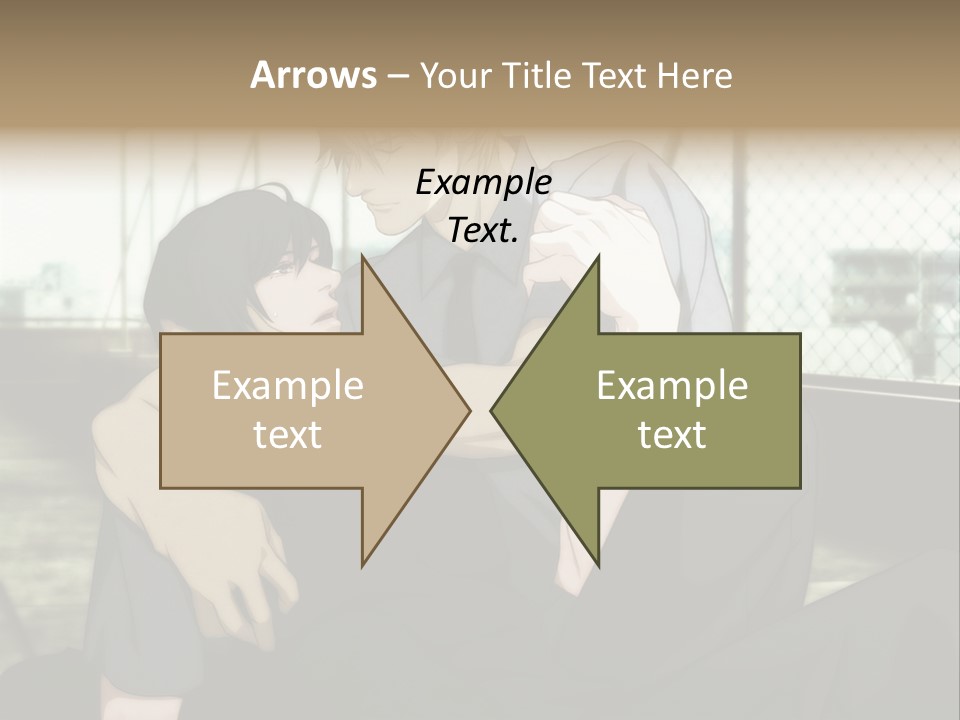 A Couple Of People That Are Hugging Each Other PowerPoint Template