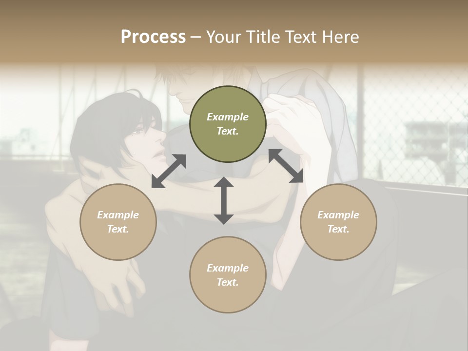 A Couple Of People That Are Hugging Each Other PowerPoint Template