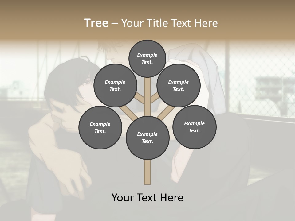 A Couple Of People That Are Hugging Each Other PowerPoint Template