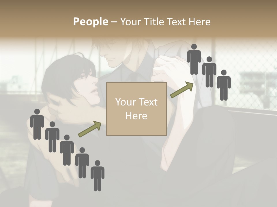 A Couple Of People That Are Hugging Each Other PowerPoint Template
