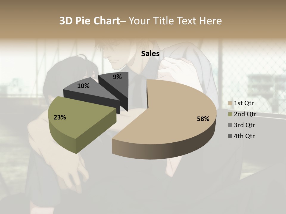 A Couple Of People That Are Hugging Each Other PowerPoint Template