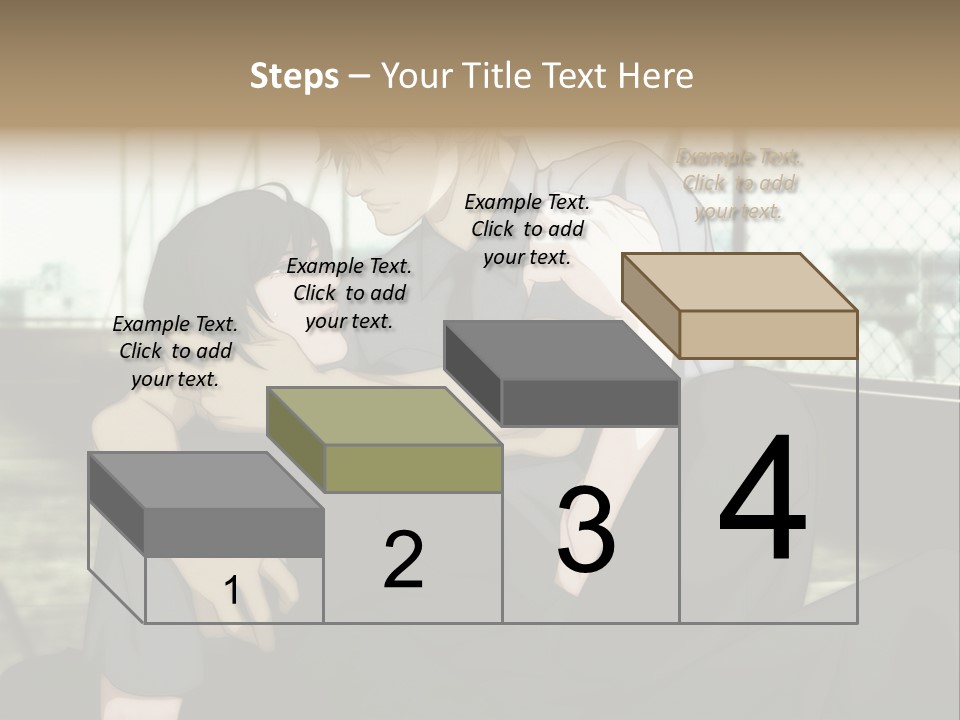 A Couple Of People That Are Hugging Each Other PowerPoint Template