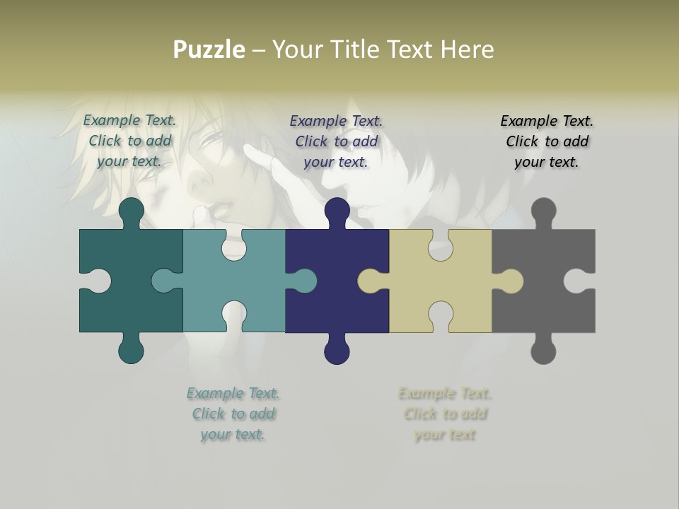 A Couple Of People That Are Next To Each Other PowerPoint Template