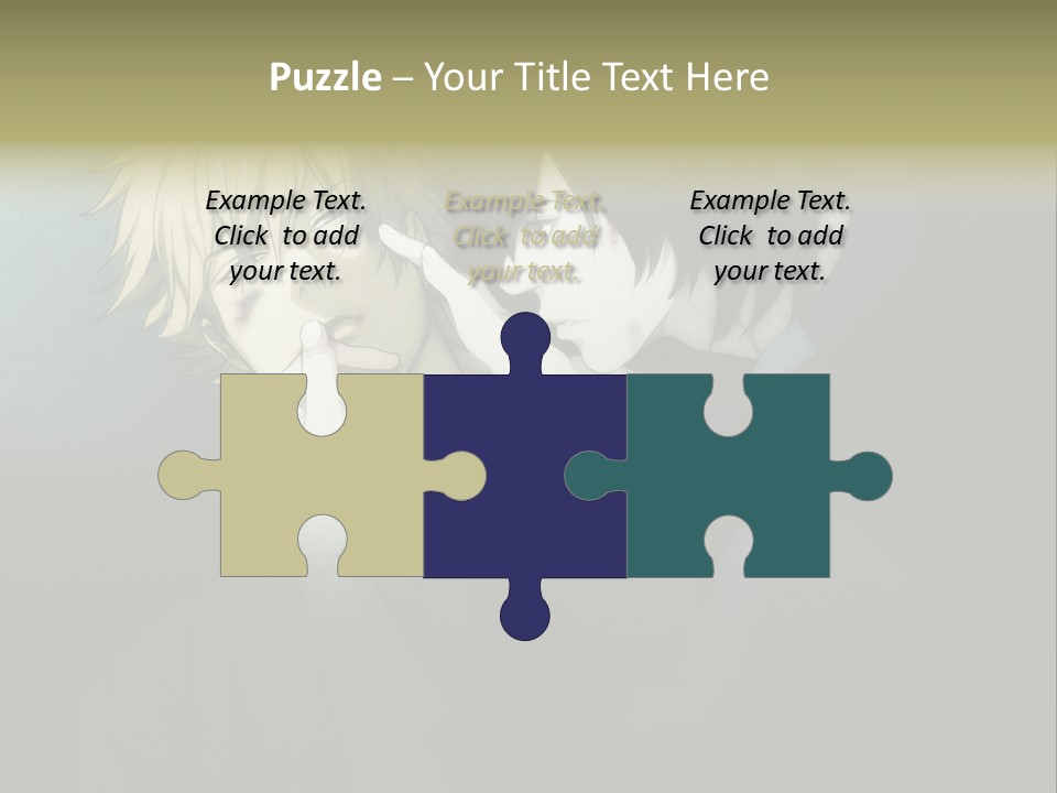 A Couple Of People That Are Next To Each Other PowerPoint Template