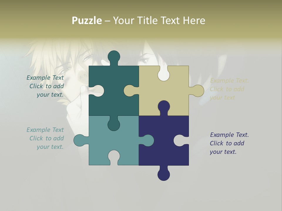 A Couple Of People That Are Next To Each Other PowerPoint Template