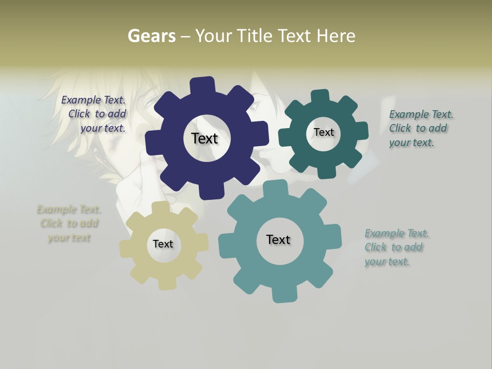 A Couple Of People That Are Next To Each Other PowerPoint Template