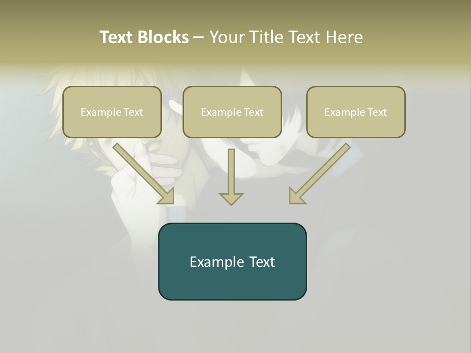 A Couple Of People That Are Next To Each Other PowerPoint Template