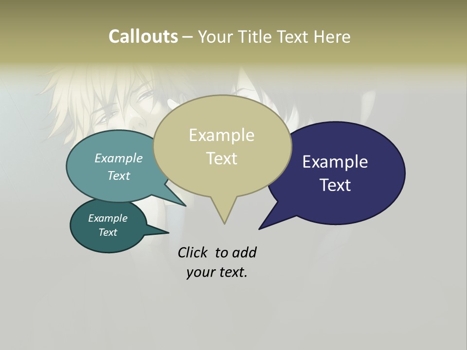 A Couple Of People That Are Next To Each Other PowerPoint Template