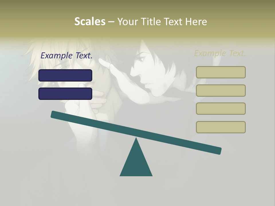 A Couple Of People That Are Next To Each Other PowerPoint Template